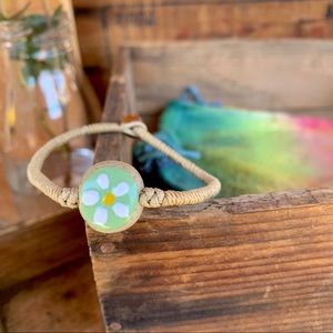 ✨RUSTIC BOHO STRING CERAMIC BEAD BRACELET✨